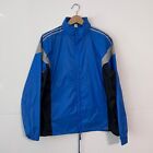 Vintage 70S Adidas Unisex Ventex Nylon Jacket Size L/XL Blue Hooded Full Zip