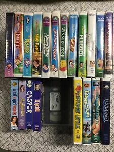 Children VHS Lot 21 Tapes Walt Disney (Black Diamond & Masterpiece) Dream Works