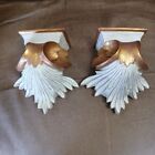 Vintage Wall Sconce Antique Style Gold Tone  Pair of 2  Preowned Great Condition