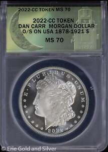 2022-CC Dan Carr Morgan Dollar Overstrike Token ANACS MS 70 | O/S on USA