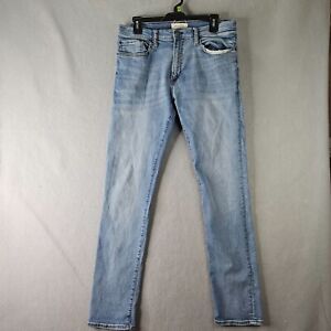 Gap 1969 Mens Jeans 32x31 Tag 33x32 Blue Light Wash Denim Pants Skinny Casual