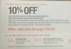 Home Depot Coupon(HD Credit Card Required)10% off Store/Online Valid 7/31/2024