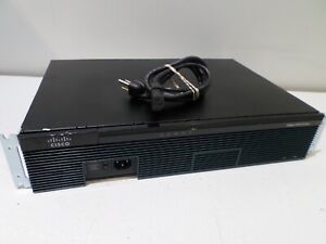 Cisco 2911 Integrated IP Services Router CISCO2911/K9 V07 w/ Power Cord & Ears
