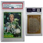 1981 Larry Bird Autographed Topps #4 White Ink PSA Authentic Auto
