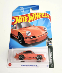 Hot Wheels Porsche 911 Carrera RS 2.7 Orange #125 - 2023 Retro Racers