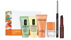 Clinique Skincare Makeup 6 Pcs Deluxe Samples Size Gift Set Orange/White Box