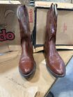 Laredo Men's Brown Leather Western Boots Size 11 1/2 D Pointed Toe