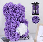 Rose Bear Flower Teddy Bear Gift For Her Valentines Weddings W Gift Box FREESHIP