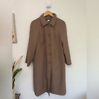 Vintage 80’s ILGWU union made khaki beige tan trench coat womens medium