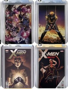 X-Men Red #1 Larraz /Johnson Annual / #3 Garron /#7 Signed Frison - CGC 9.8 SS