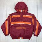 ⚡️Vintage Virginia Tech VT Hokies Sz L  Starter Winter Jacket Coat W/ Hood B8