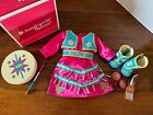 American Girl Kaya Jingle Dress of Today Complete with Box &All Accessories RARE