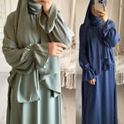 Ramadan Kaftan Modest Women LOng Dress Hijab Abaya Muslim Prayer Robe Islamic