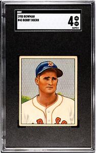 1950 Bowman BOBBY DOERR Boston Red Sox #43 SGC 4