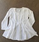 CP SHADES LOVELY LINEN WHITE TOP SIZE S-M