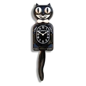 Classic  KIT KAT CLOCK - BLACK KITTY CAT CLOCK 3/4 Size -12.3/4 MADE USA-