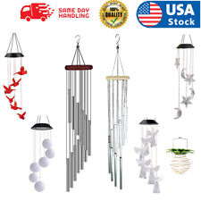 Solar Wind Chimes Lights LED Color Changing Hanging Lamp Garden Home Decor US