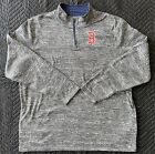Majestic Boston Red Sox 1/4 Zip Pullover with Pockets MLB Gray Men’s 2XL XXL