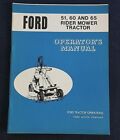 1972-73 FORD 51 60 65 RIDING RIDER TRACTOR LAWN MOWER OWNERS OPERATORS MANUAL