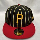 New Era x MLB Black Pittsburgh Pirates Pinstripe 59fifty Fitted Hat 7 3/8