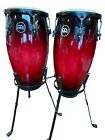 Pair Of Meinl Congas With stands And soft Cases