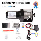 Electric Winch 12V 2500Lbs ATV UTV Power Tow Winch Steel with Remote Control