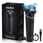 SEJOY Cordless Electric Razor Rechargeable Rotary Shaver Trimmer Magnetic Head