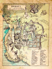 Harry Potter Hogwarts School Of Witchcraft & Wizardry Map Prop/Replica 🏰🧹