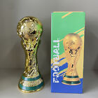 2022 Qatar Resin World Cup Soccer Trophy Golden Football Champion Award Fan New
