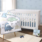 Blue Dinosaur 5 Piece Microfiber Baby Boy's Crib Bedding Set by The Peanutshell
