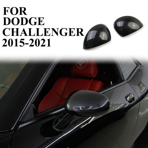 Carbon Fiber Side Mirror Cover trim For Dodge Challenger 2008-2022 Accessories (For: 2015 Challenger)