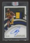 New Listing2021-22 Immaculate Acetate Stephen Curry Signed On Card AUTO 3-Color Patch 26/49