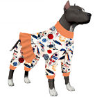 LovinPet Large Dog Dresses For Pitbulls 65% Cotton Post Sugery Sleep Warm