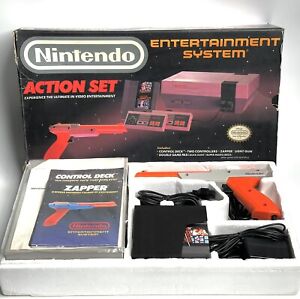 Nintendo Entertainment System Action Set NES Complete In Box CIB VTG Rare WORKS