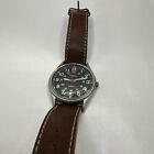 Vintage CARRIAGE by TIMEX Mens Watch, New Battery, Leather Strap