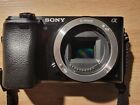 Sony A6000 24.3MP Mirrorless Digital Camera - Black (ILCE-6000) USED-Works Great