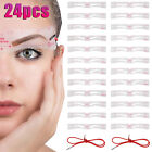 24PCS Eyebrow Shaping Grooming Shaper Stencils Styles Makeup Template Tool Kit