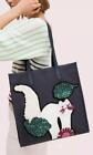 New Kate Spade Sequin Beaded White Cat White Cat Tote Bag