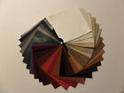 Upholstery Italian Leather Scrap 6 x 9 inches Multi Color 7 Piece