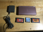 Nintendo DS Lite SILVER With Three Games & Charger