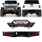 Vijay Steel Front/Rear Bumper W/Winch Plate&Light For2020-2024 Jeep Gladiator JT (For: Jeep Gladiator)