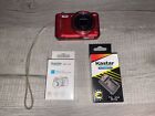New ListingSamsung WB35F 16.2 MP Digital Wifi Camera Red Battery Usb Cable Charger 12x Zoom
