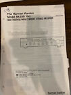 HARMAN KARDON HK550VXI 550 VXI Service Manual *ORIGINAL* BOOK OR PDF-FREE SHIP