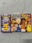 Pokemon VHS Tapes Videos 1997 Pioneer Lot of 3 Tested and Working