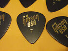 25 GIBSON USA GUITAR PICKS - EARLY 90'S - 351 TYPE IN BLACK - THIN .44 mm