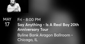 Say Anything AJJ Chicago concert tickets 20th Anniversary Is a Real Boy