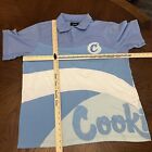 Cookies Worldwide Brand Logo Polo, Men's Size: 2xl Blue And White