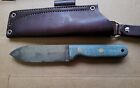 New ListingL.T. Wright Bushcrafter MKII Blue Shadetree Handle Fixed Blade Knife LT Wright
