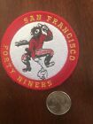 SF San Francisco 49ers Vintage Rare Embroidered Iron On Patch 3” X 3”