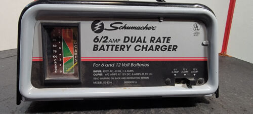 Schumacher SE-82-6 Automotive Battery Charger 6 Amp-2 Amp Manual/Dual